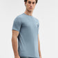 Grey Printed Slim Fit T-Shirt | Greenfibre