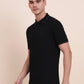 Black Solid Slim Fit Polo T-Shirt | Greenfibre