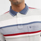 Beige & Red Striped Regular Fit Polo T-Shirt | Greenfibre