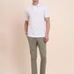 White Solid Slim Fit Polo T-Shirt | Greenfibre
