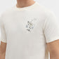 White Printed Slim Fit T-Shirt | Greenfibre