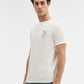 White Printed Slim Fit T-Shirt | Greenfibre