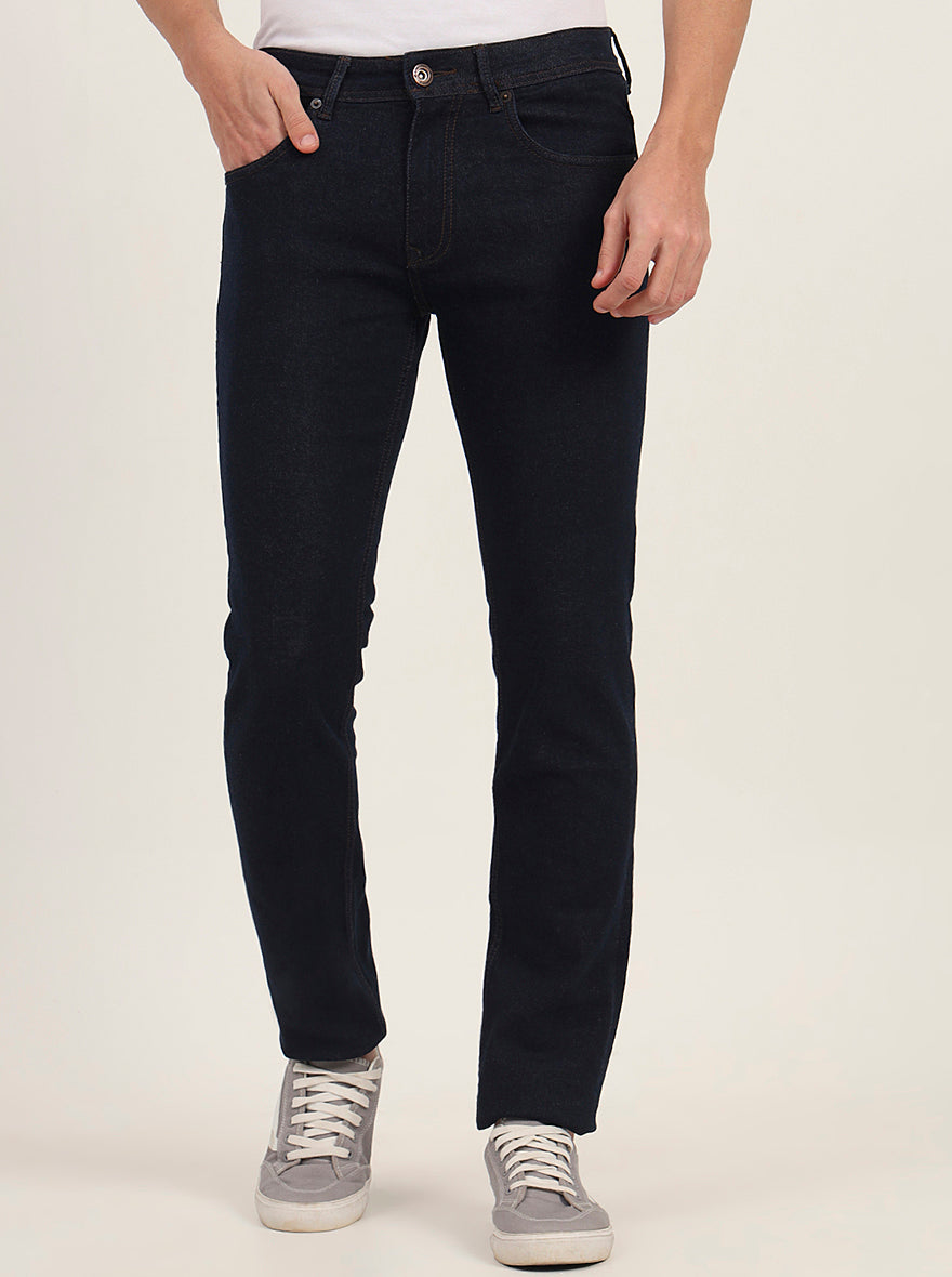 Raw Blue Washed Narrow Fit Jeans | Greenfibre