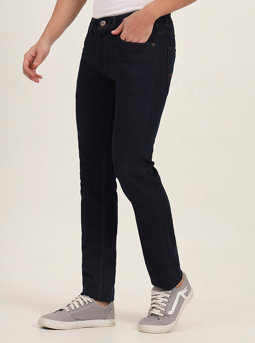 Raw Blue Washed Narrow Fit Jeans | Greenfibre