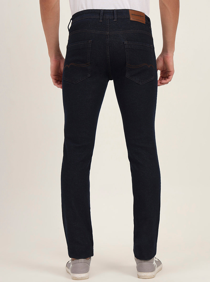 Raw Blue Washed Narrow Fit Jeans | Greenfibre