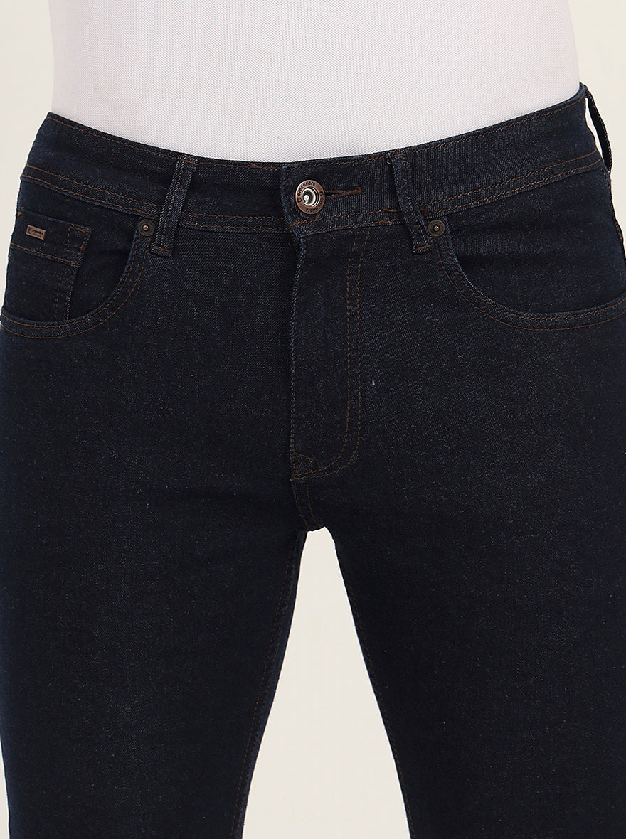 Raw Blue Washed Narrow Fit Jeans | Greenfibre