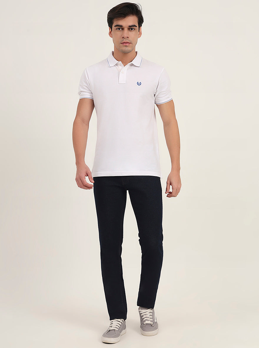 Raw Blue Washed Narrow Fit Jeans | Greenfibre