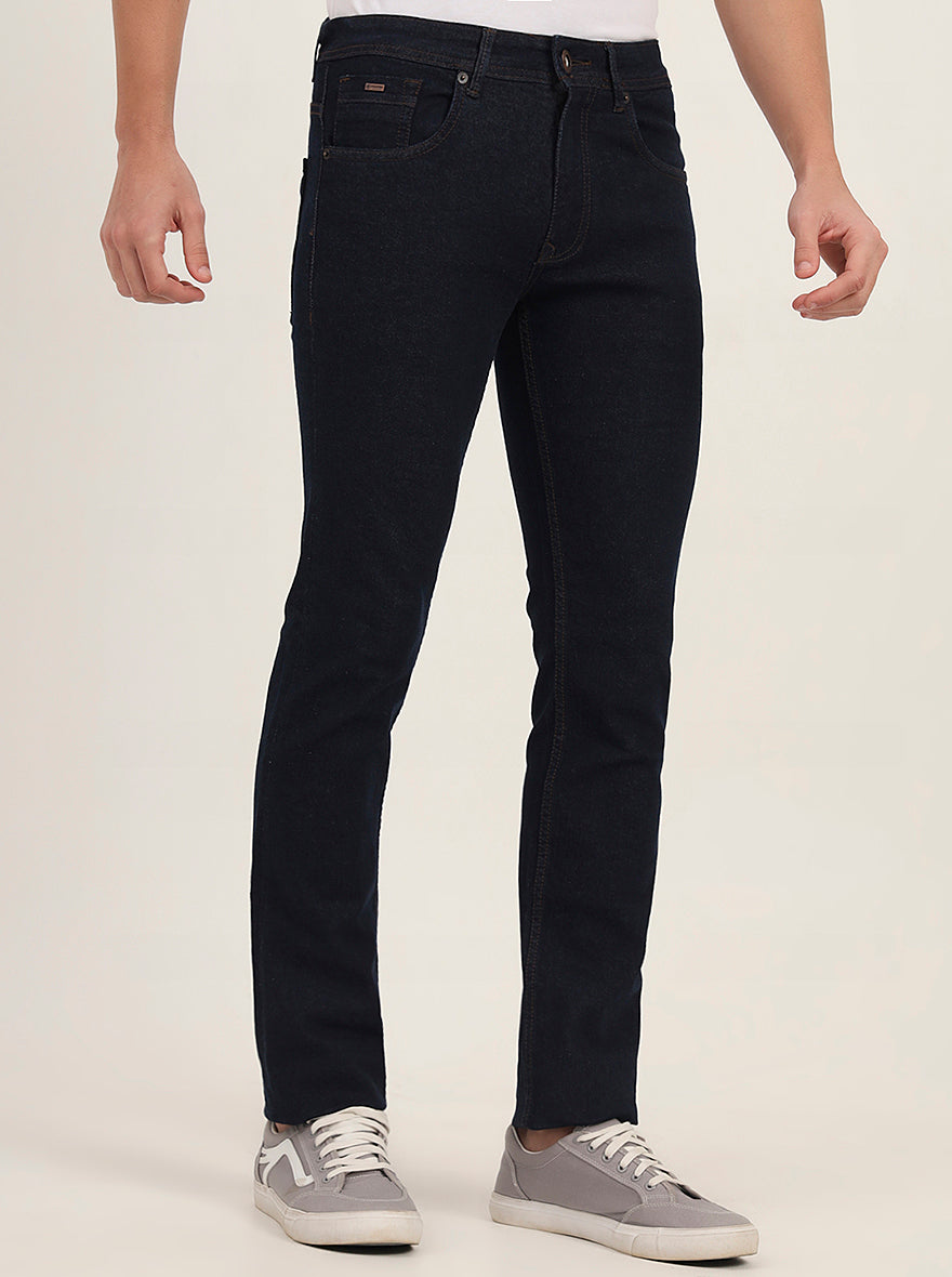 Raw Blue Washed Narrow Fit Jeans | Greenfibre