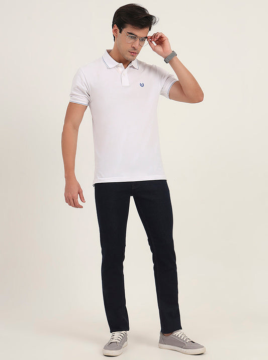 Raw Blue Washed Narrow Fit Jeans | Greenfibre
