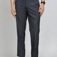 Blue Checked Slim Fit Formal Trouser | Greenfibre