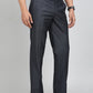 Blue Checked Slim Fit Formal Trouser | Greenfibre