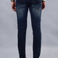Tinted Blue Washed Slim Fit Jeans | JadeBlue