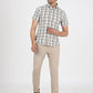 Green Checked Slim Fit Casual Shirt | Greenfibre