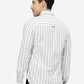 White Striped Slim Fit Casual Shirt | Greenfibre