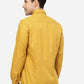 Mustard Yellow Solid Smart Fit Semi Casual Shirt | Greenfibre