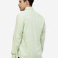 Mint Green Printed Smart Fit Semi Casual Shirt | Greenfibre