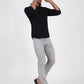 Light Grey Solid Super Slim Fit Casual Trouser | Greenfibre