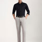 Navy Blue Solid Slim Fit Party Wear Shirt | Greenfibre