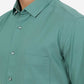 Green Solid Slim Fit Party Wear Shirt | Greenfibre