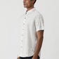 White Printed Slim Fit Casual Shirt | Greenfibre