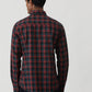 Red Checked Slim Fit Casual Shirt | Greenfibre