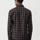 Blue Checked Slim Fit Casual Shirt | Greenfibre