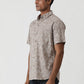 Brown Printed Slim Fit Casual Shirt | Greenfibre