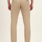 Khaki Solid Neo Fit Casual Trouser | Greenfibre