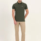 Khaki Solid Neo Fit Casual Trouser | Greenfibre