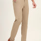 Khaki Solid Neo Fit Casual Trouser | Greenfibre