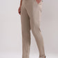 Khaki Solid Neo Fit Casual Trouser | Greenfibre