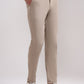 Khaki Solid Neo Fit Casual Trouser | Greenfibre