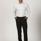 White Striped Regular Fit Formal Shirt | Greenfibre