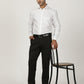 White Striped Regular Fit Formal Shirt | Greenfibre