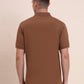 Brown Solid Regular Fit Polo T-Shirt | Greenfibre