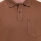 Brown Solid Regular Fit Polo T-Shirt | Greenfibre