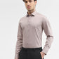 Peach Printed Slim Fit Formal Shirt | Greenfibre
