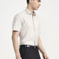 Fawn Checked Regular Fit Formal Shirt | Greenfibre