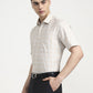 Fawn Checked Regular Fit Formal Shirt | Greenfibre