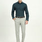 Teal Green & Black Checked Slim Fit Formal Shirt | Greenfire