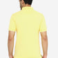 Lemon Yellow Solid Slim Fit Polo T-Shirt | Greenfibre