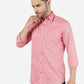 Aurora Red Solid Smart Fit Semi Casual Shirt | Greenfibre