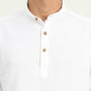 White Solid Slim Fit Semi Casual Shirt | Greenfibre