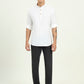 White Solid Slim Fit Semi Casual Shirt | Greenfibre