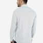 Light Aqua Printed Smart Fit Semi Casual Shirt | Greenfibre