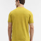 Mustard Printed Slim Fit T-Shirt | Greenfibre