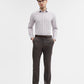 Dark Grey Solid Slim Fit Formal Trouser | Greenfibre
