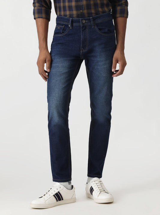 Indigo Blue Washed Urban Fit Jeans | Greenfibre