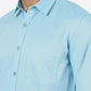 Blue Solid Smart Fit Semi Casual Shirt | Greenfibre