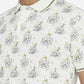 White Printed Slim Fit Polo T-Shirt | Greenfibre